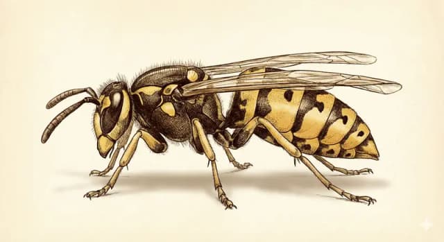 Guêpe jaune de l'Est