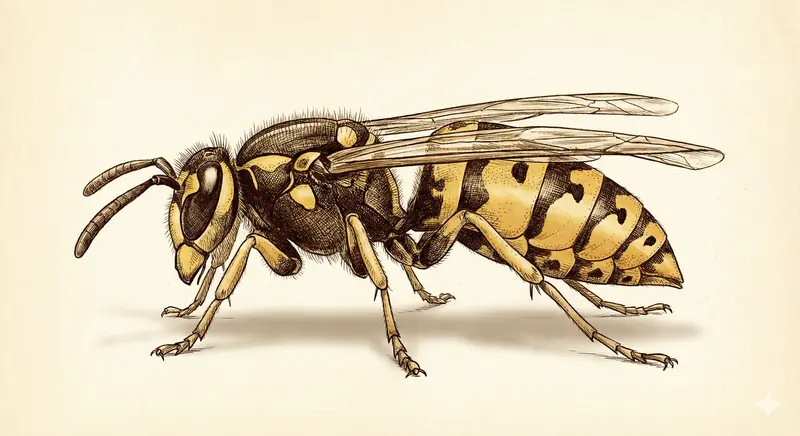 Guêpe jaune de l'Est